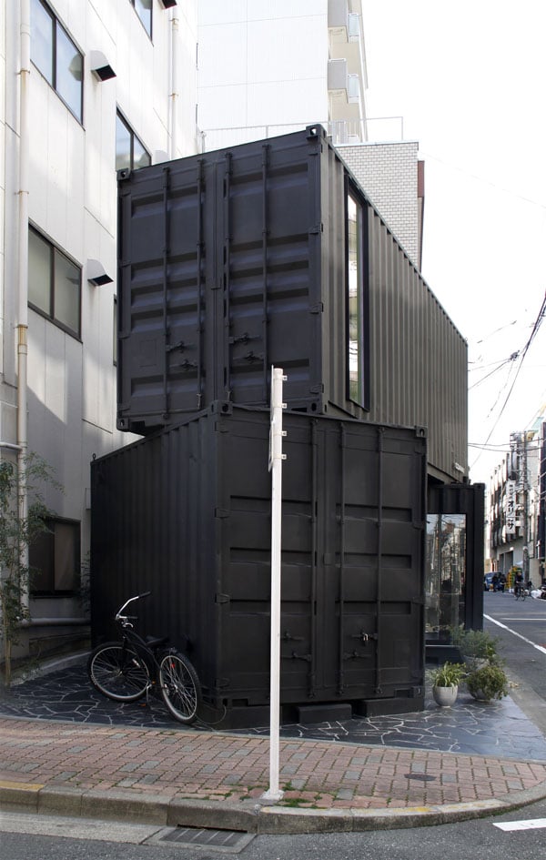 Shipping container art gallery and studio Adaptainer