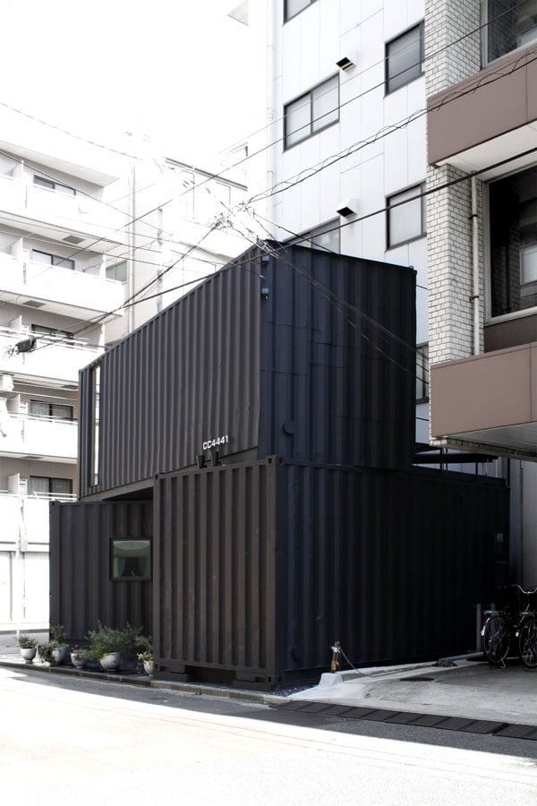 Shipping container art gallery and studio Adaptainer