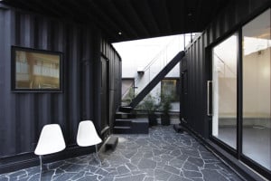 Art gallery made from shipping containers