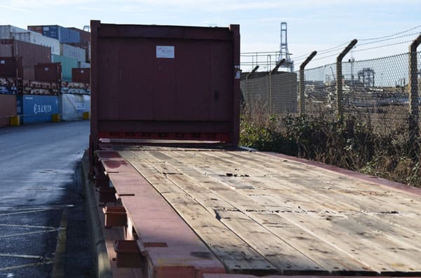 Flat rack container