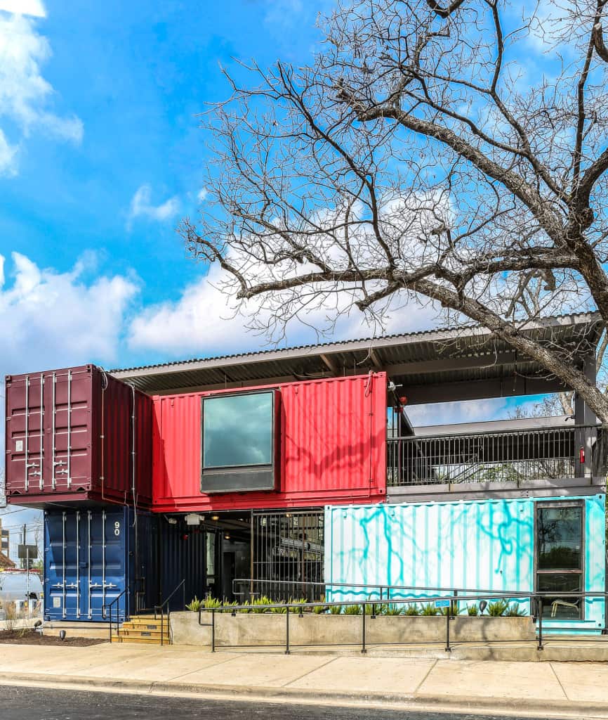 Shipping Container Bar, Austin, Texas Adaptainer