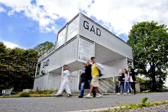 GAD pop-up shipping container building