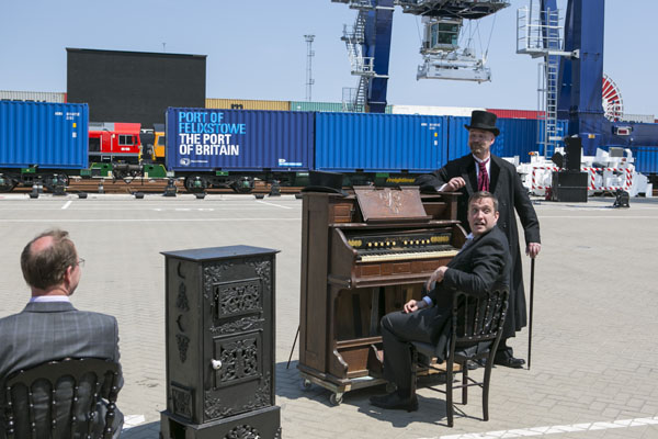 Freight Container Rail Terminal Event Felixstowe